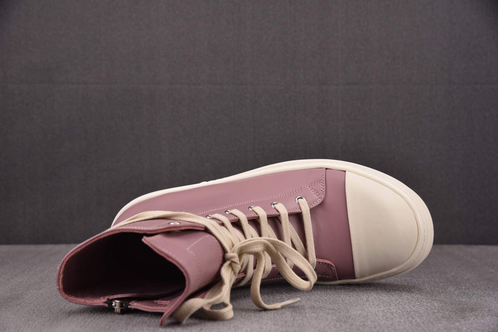  Rick Owens Drkshdw 皮革 米白粉 尺码 36 37 38 39 40 41 42 4