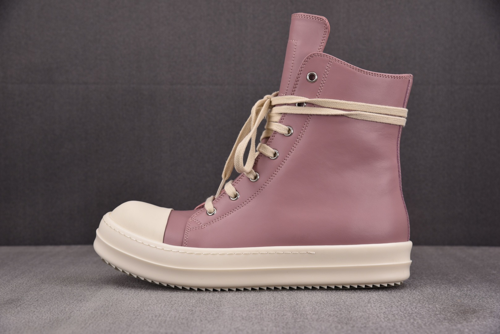  Rick Owens Drkshdw 皮革 米白粉 尺码 36 37 38 39 40 41 42 4