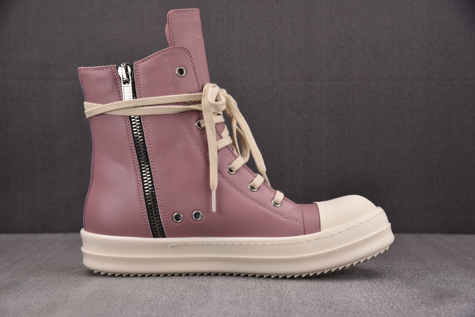  Rick Owens Drkshdw 皮革 米白粉 尺码 36 37 38 39 40 41 42 4