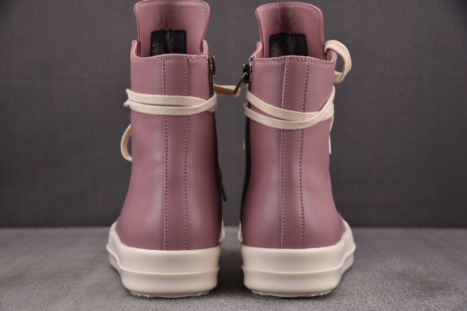  Rick Owens Drkshdw 皮革 米白粉 尺码 36 37 38 39 40 41 42 4