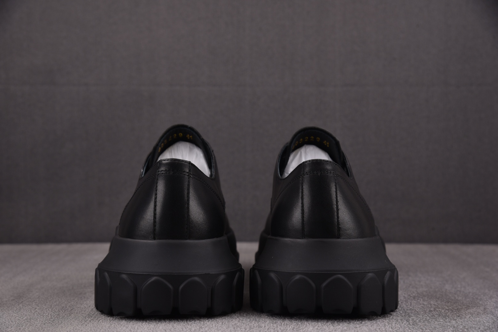 RICK OWENS Bozo Tractor Lace up Black 黑色 尺码：39 40 4