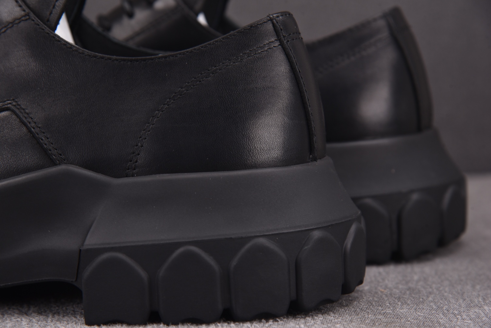  RICK OWENS Bozo Tractor Lace up Black 黑色 尺码：39 40 4