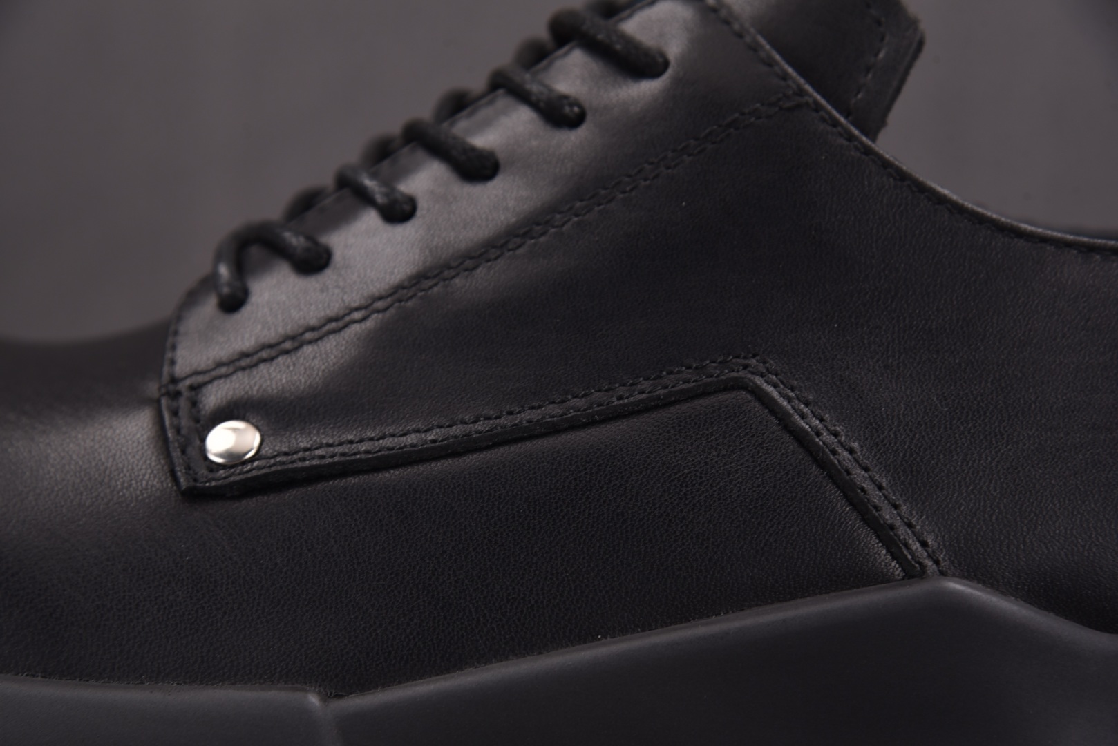  RICK OWENS Bozo Tractor Lace up Black 黑色 尺码：39 40 4