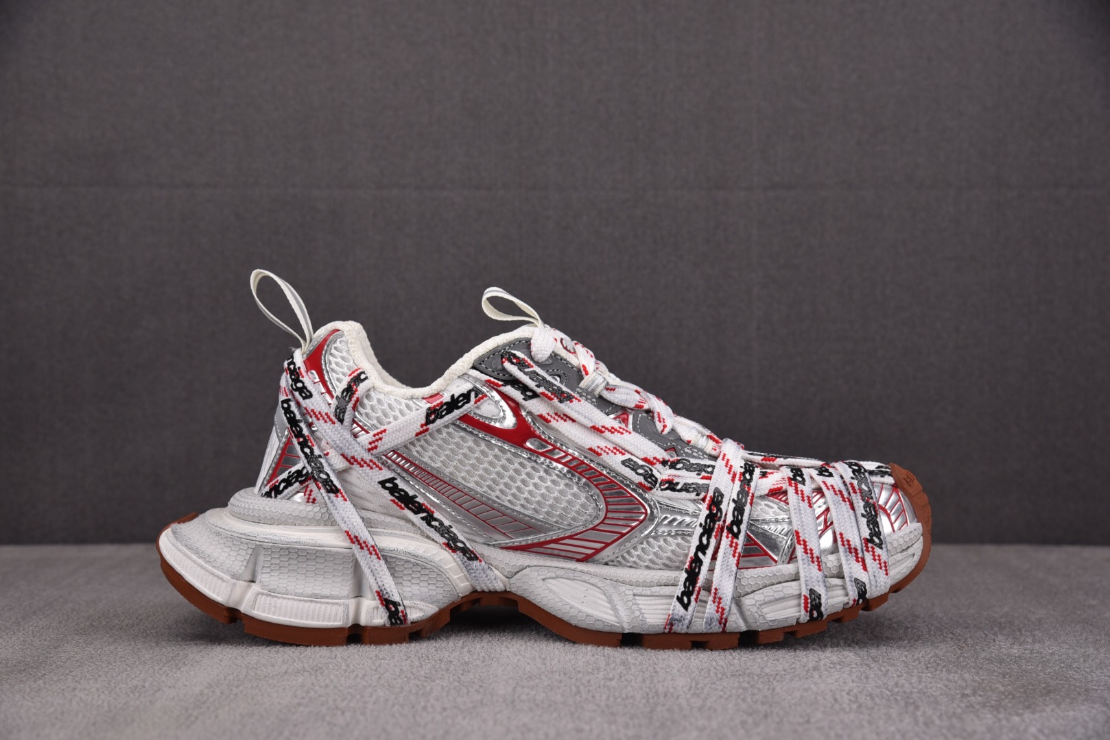  Balenciaga 3XL Extreme Lace White Red 3XL绑带 白红 尺寸 3