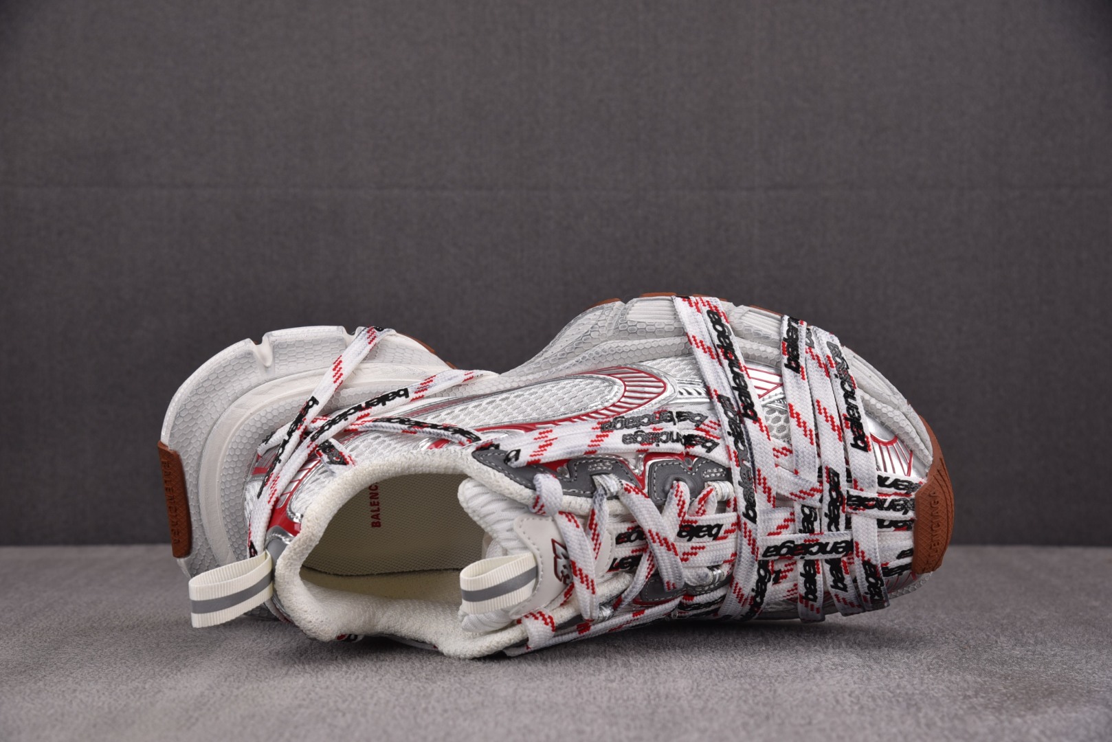  Balenciaga 3XL Extreme Lace White Red 3XL绑带 白红 尺寸 3
