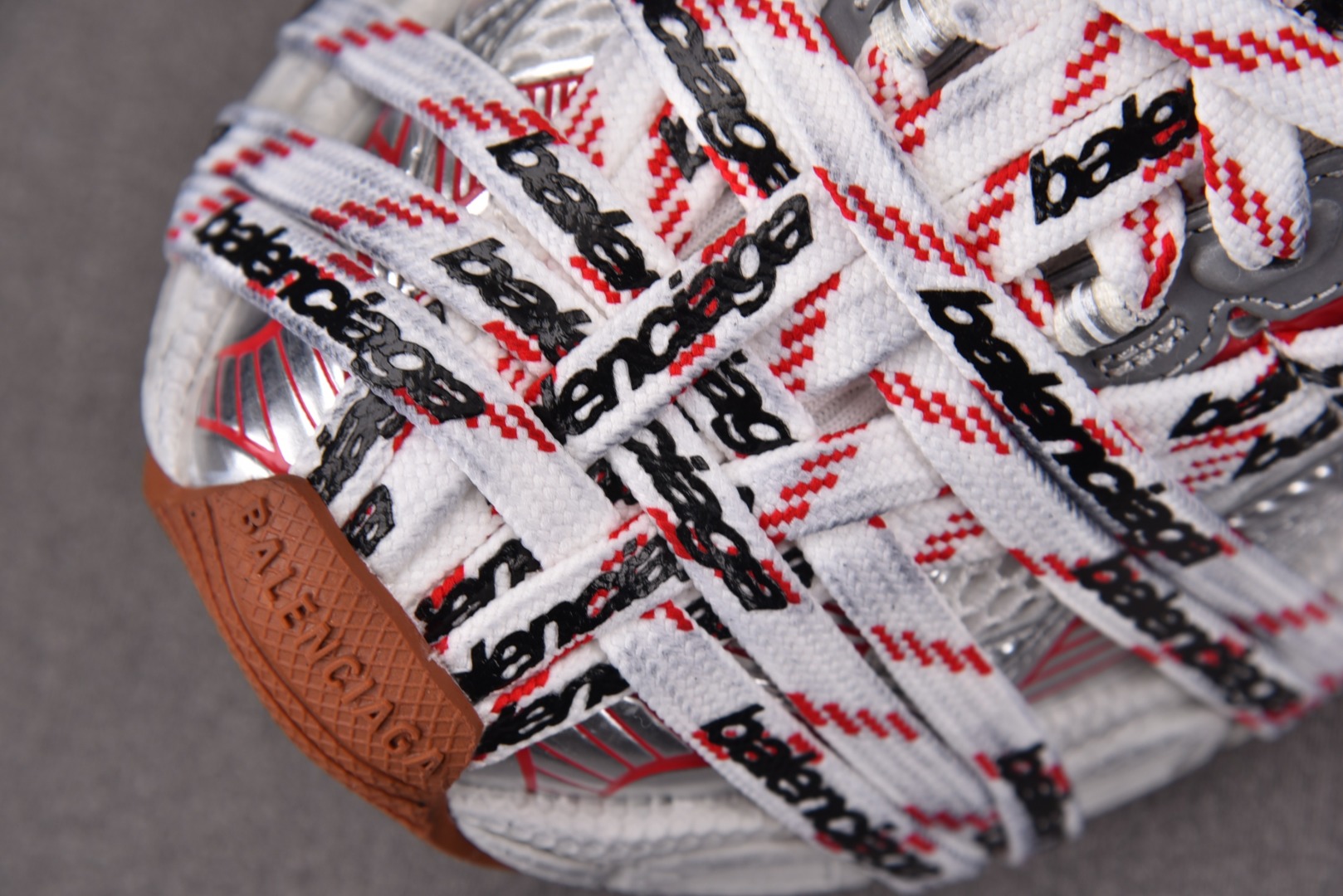  Balenciaga 3XL Extreme Lace White Red 3XL绑带 白红 尺寸 3