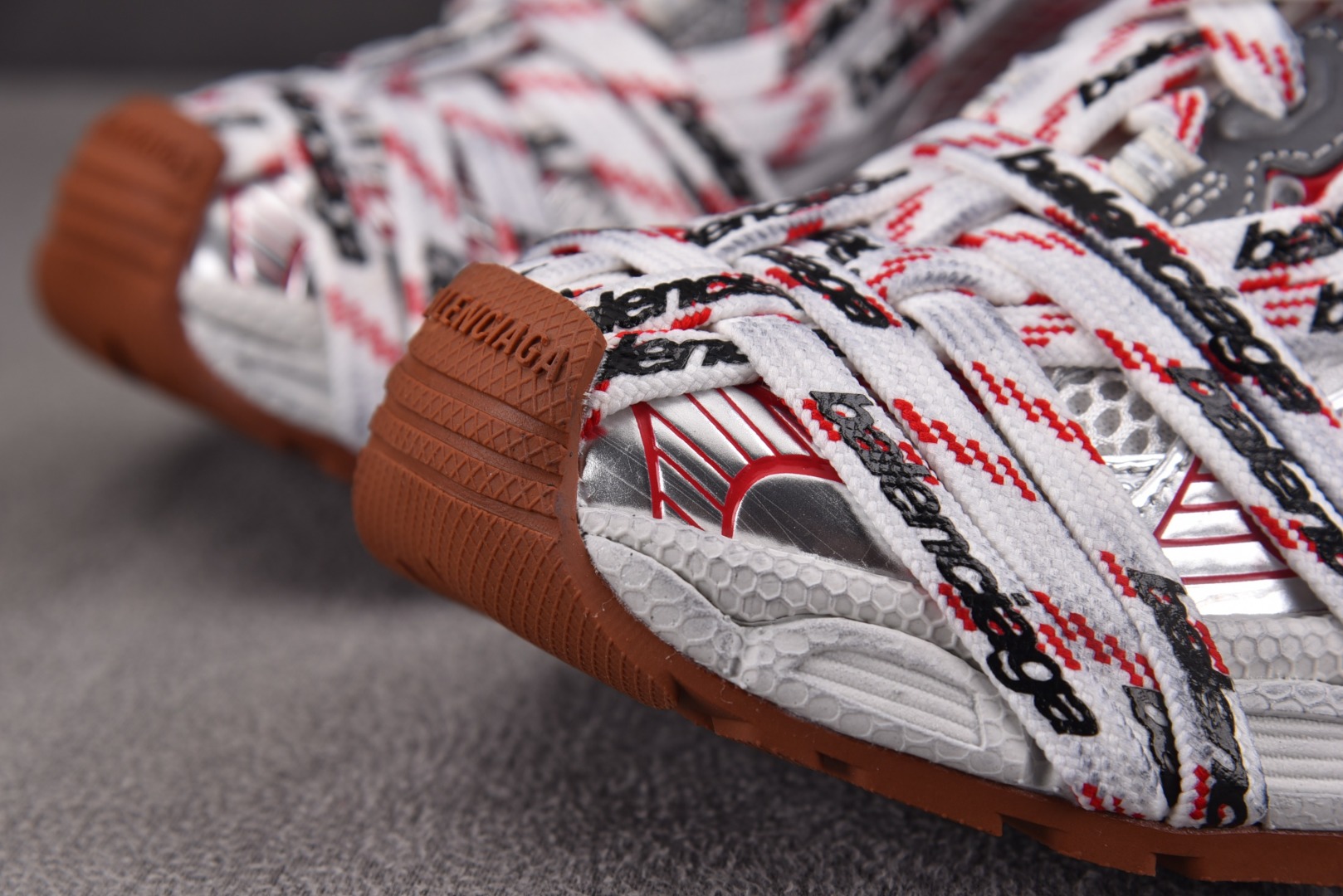  Balenciaga 3XL Extreme Lace White Red 3XL绑带 白红 尺寸 3