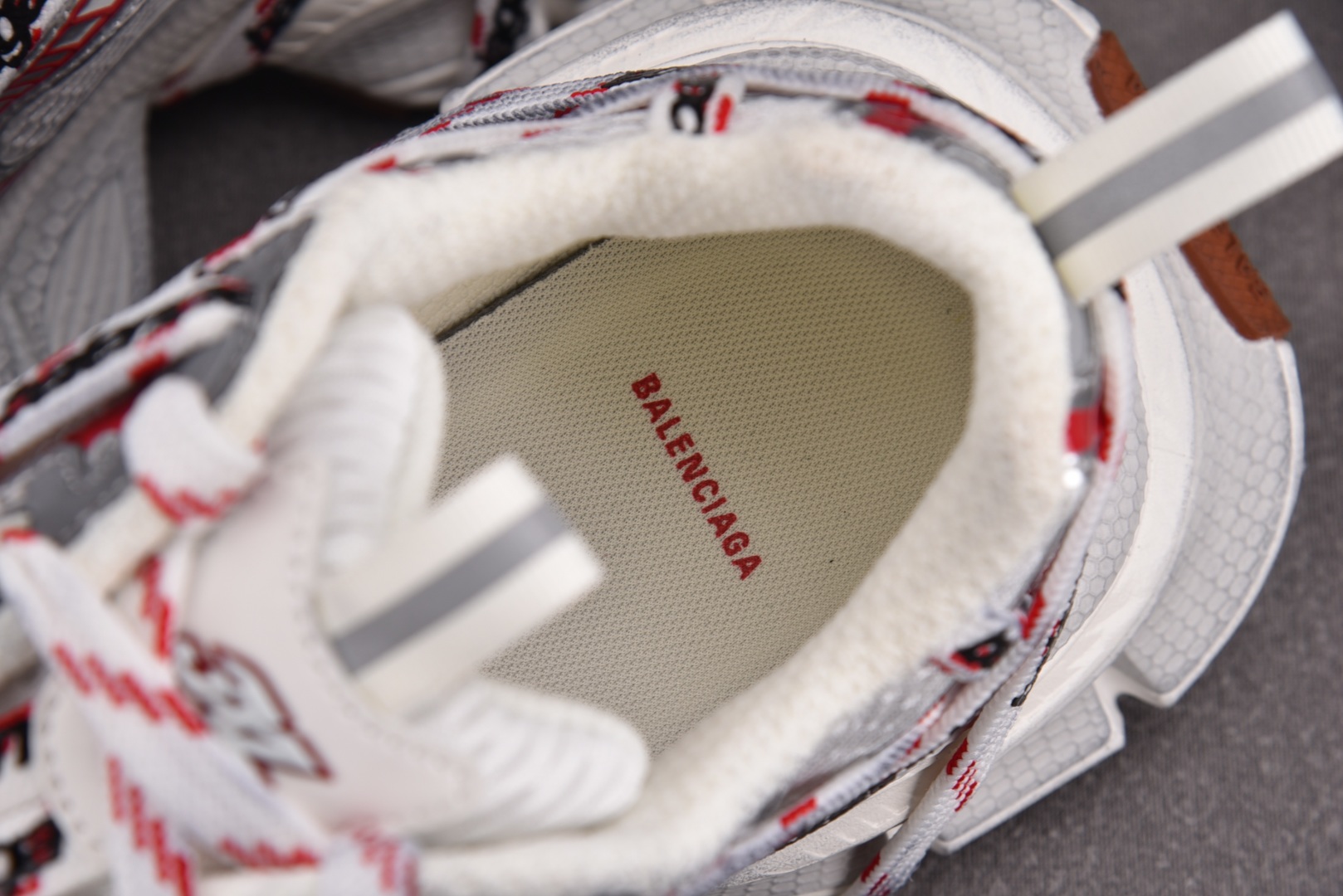  Balenciaga 3XL Extreme Lace White Red 3XL绑带 白红 尺寸 3