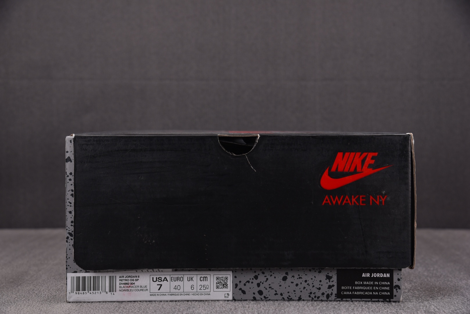  Air Jordan 5 Retro Awake NY Black 黑蓝 DV4982-004 尺寸 