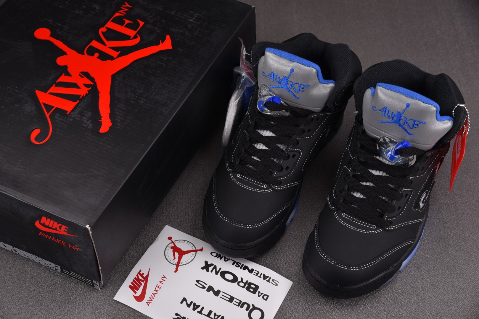  Air Jordan 5 Retro Awake NY Black 黑蓝 DV4982-004 尺寸 