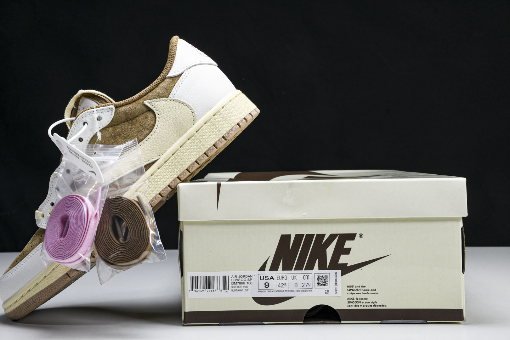  Travis Scott x Air Jordan 1 Low OG AJ1 乔1倒勾低帮 DM786