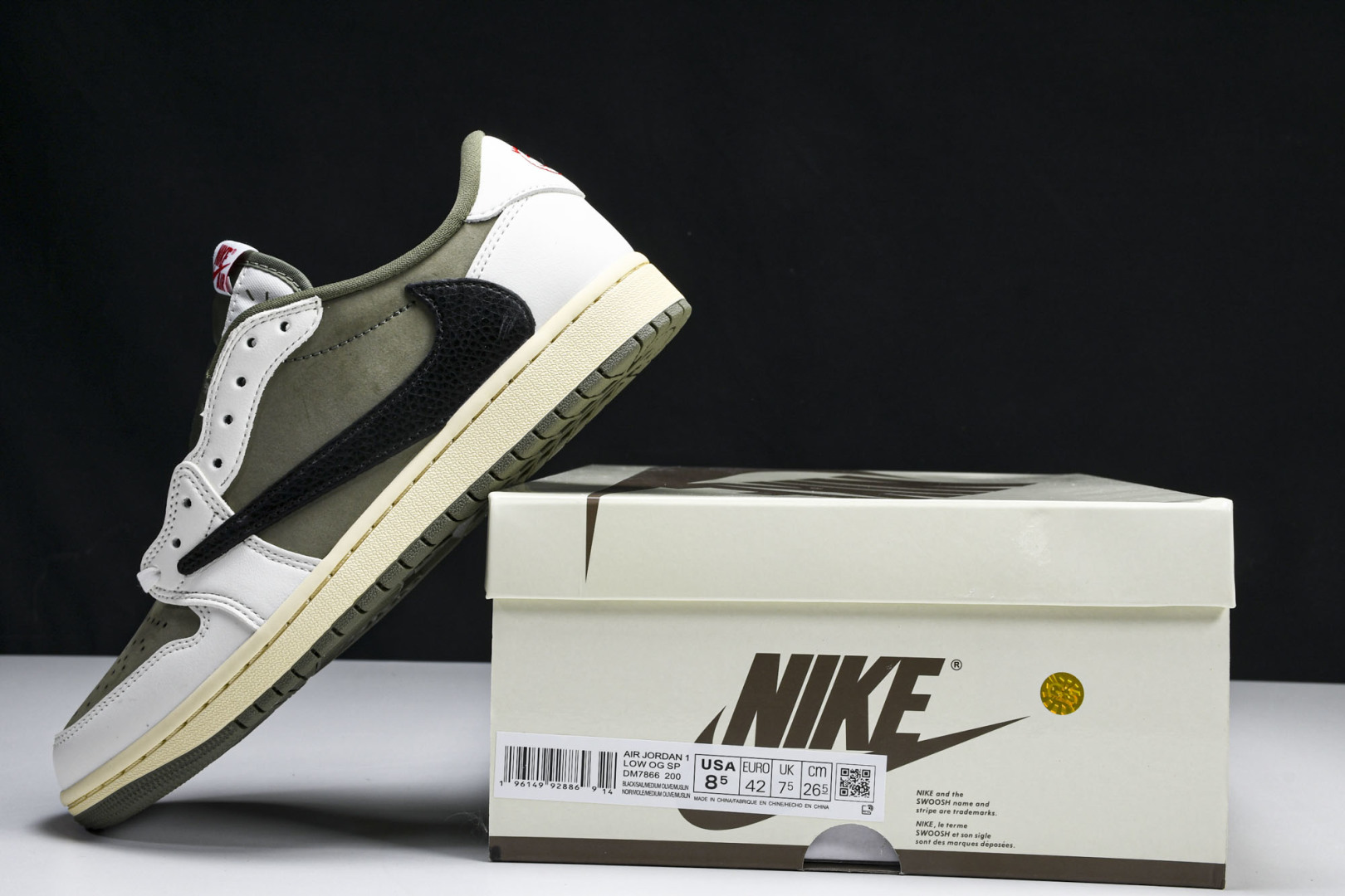  Travis Scott x Air Jordan 1 Low OG AJ1 乔1倒勾低帮 DM786