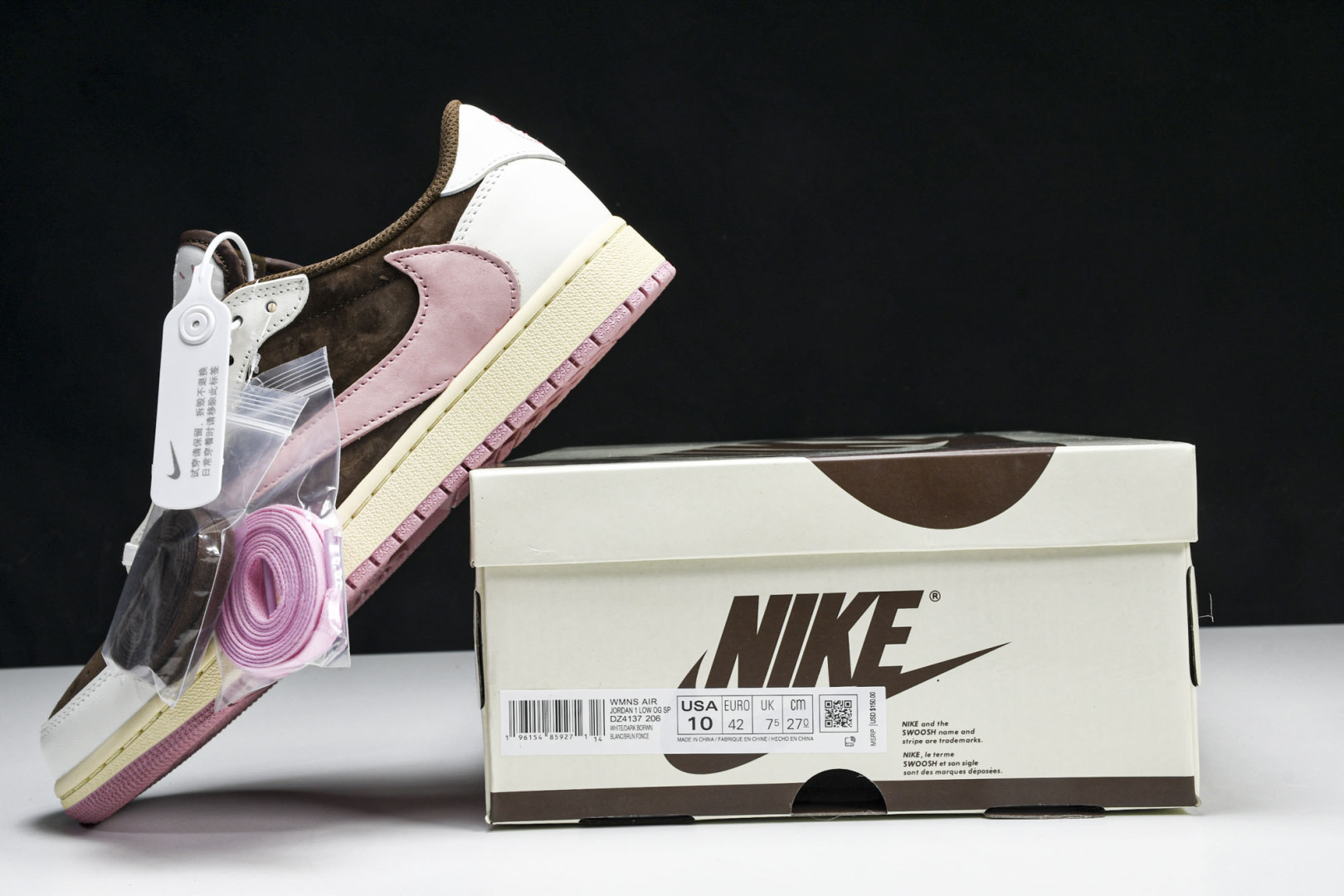  Travis Scott x Air Jordan 1 Low OG AJ1 乔1倒勾低帮 DZ413