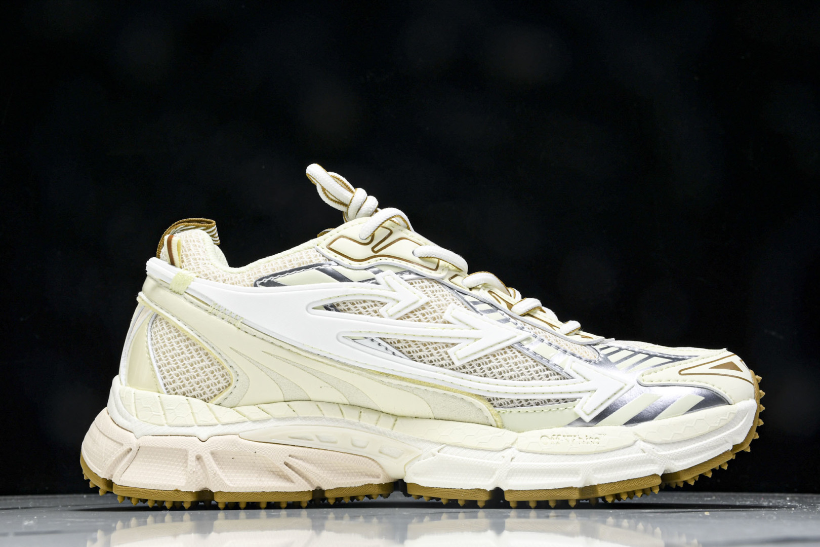  OFF WHITE 黑白三箭头登山厚底老爹鞋增高男女运动休闲鞋_2 尺寸 36 37 38 39 40