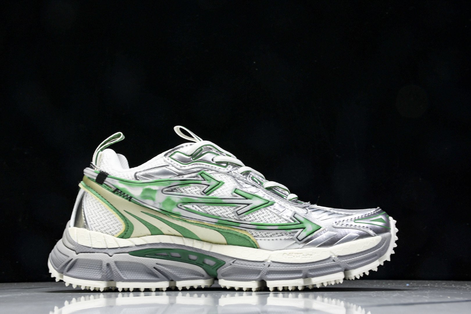  OFF WHITE 黑白三箭头登山厚底老爹鞋增高男女运动休闲鞋_6 尺寸 36 37 38 39 40