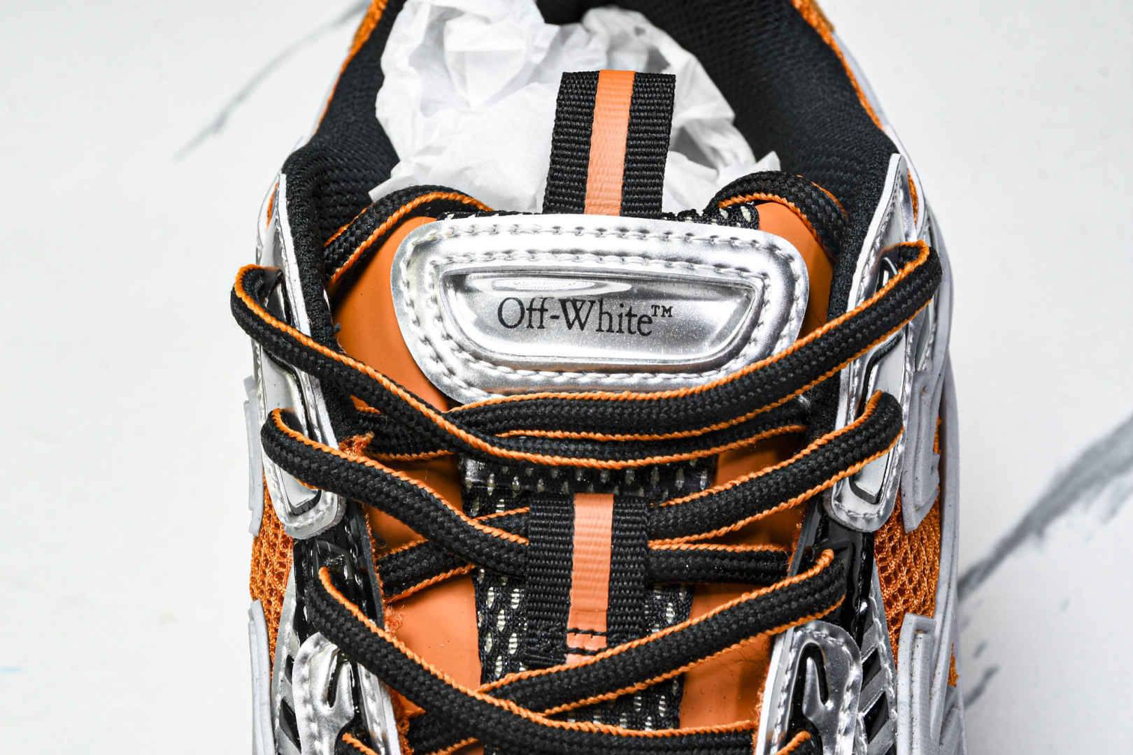  OFF WHITE 黑白三箭头登山厚底老爹鞋增高男女运动休闲鞋_9 尺寸 36 37 38 39 40