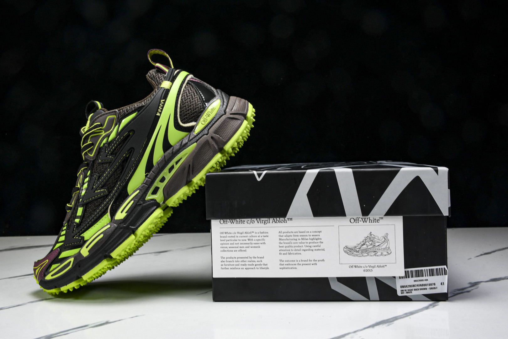  OFF WHITE 黑白三箭头登山厚底老爹鞋增高男女运动休闲鞋_11 尺寸 36 37 38 39 4