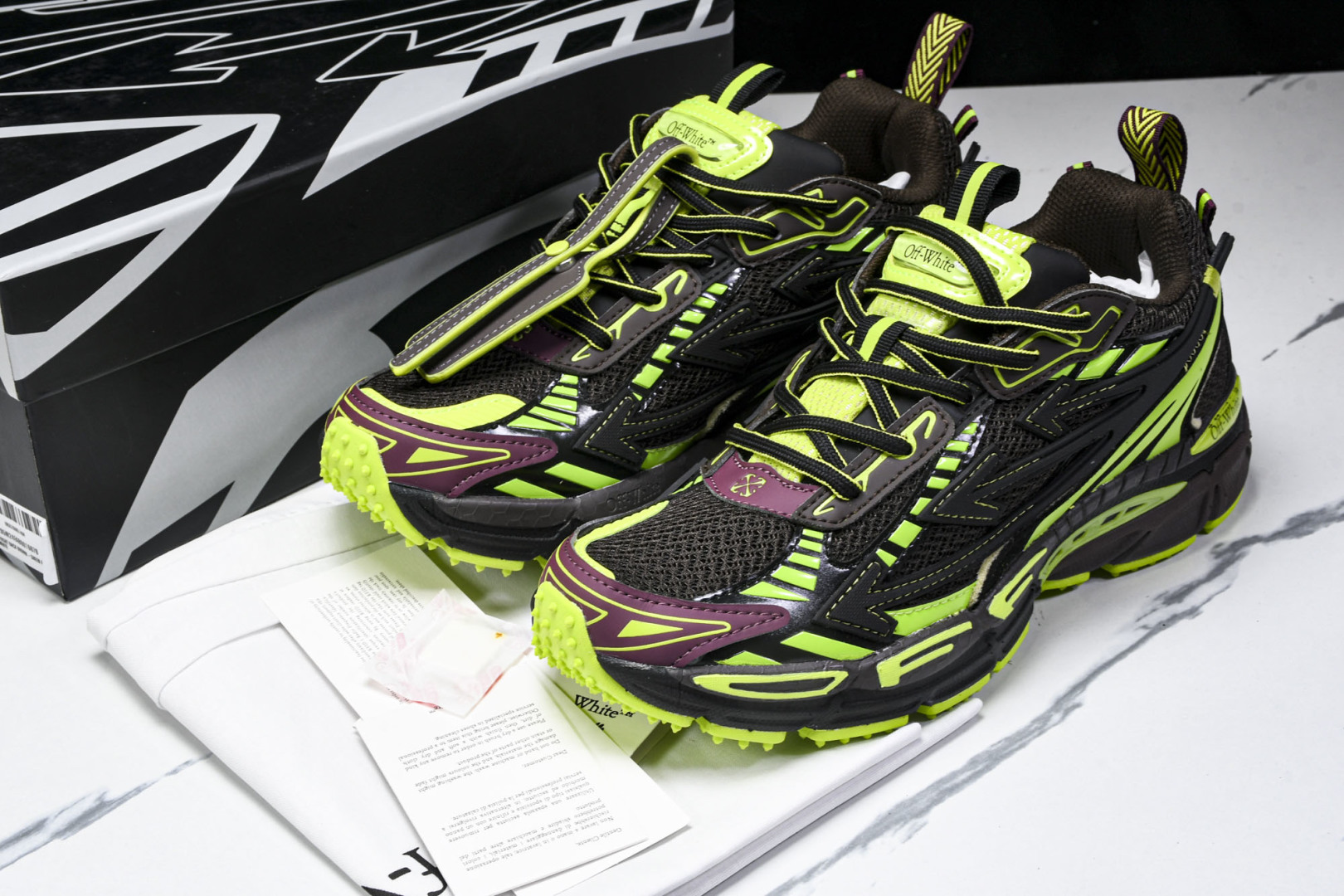  OFF WHITE 黑白三箭头登山厚底老爹鞋增高男女运动休闲鞋_11 尺寸 36 37 38 39 4