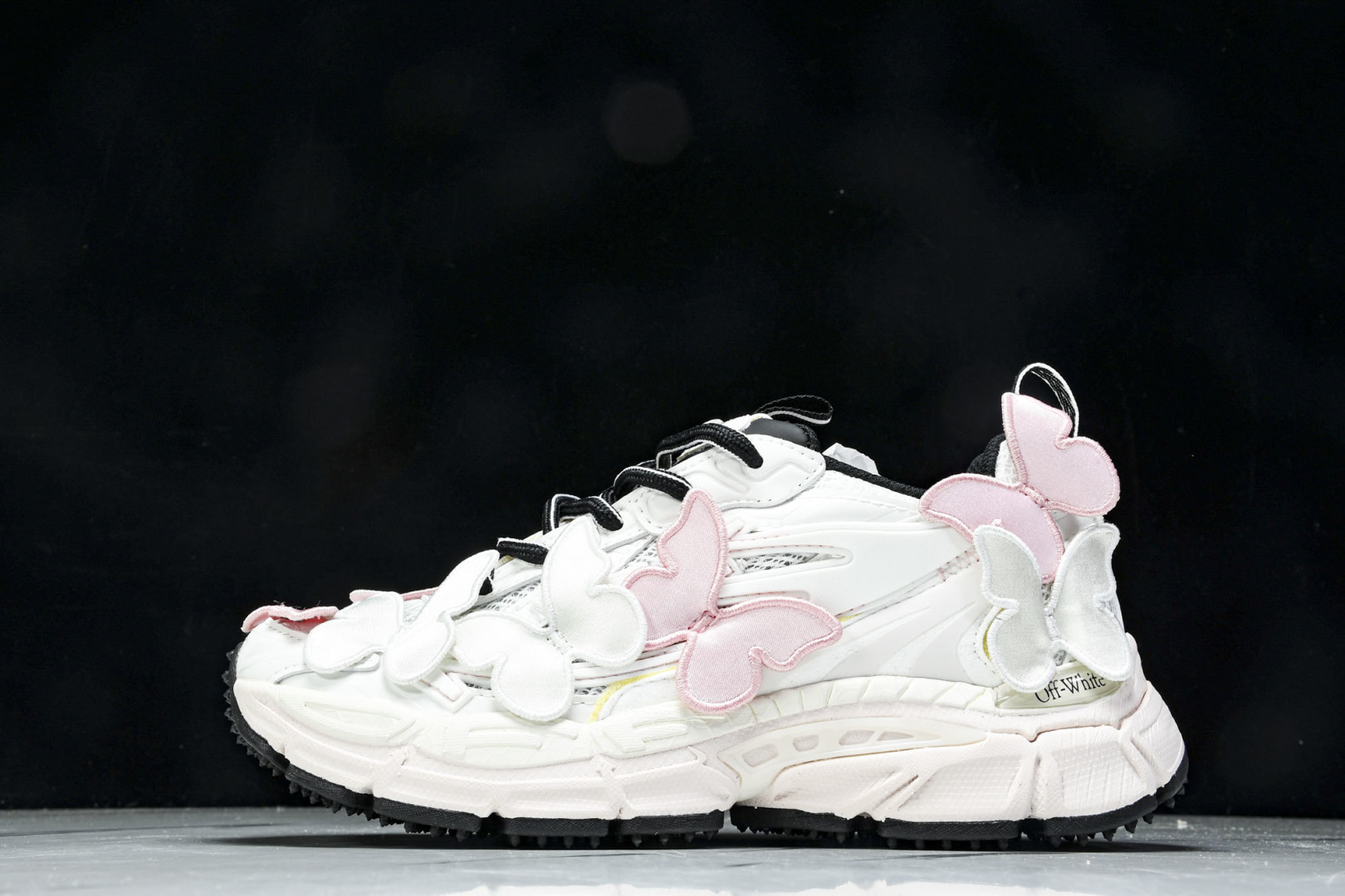  OFF WHITE 黑白三箭头登山厚底老爹鞋增高男女运动休闲鞋_12 尺寸 36 37 38 39 4