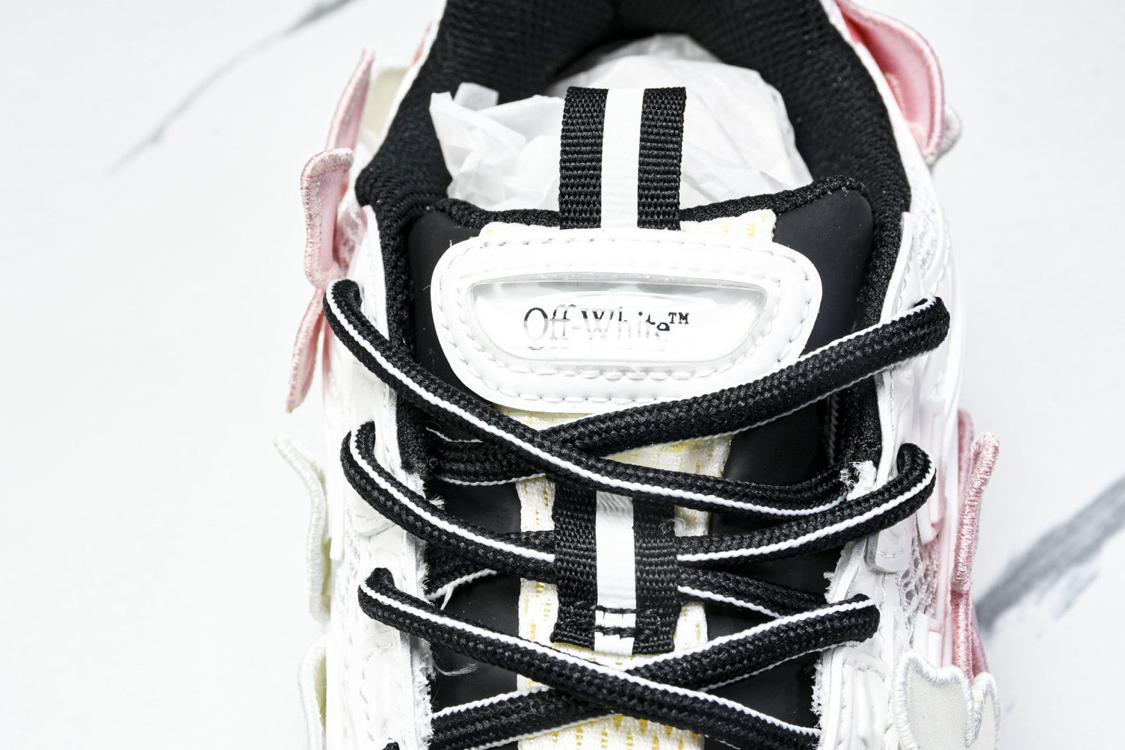  OFF WHITE 黑白三箭头登山厚底老爹鞋增高男女运动休闲鞋_12 尺寸 36 37 38 39 4