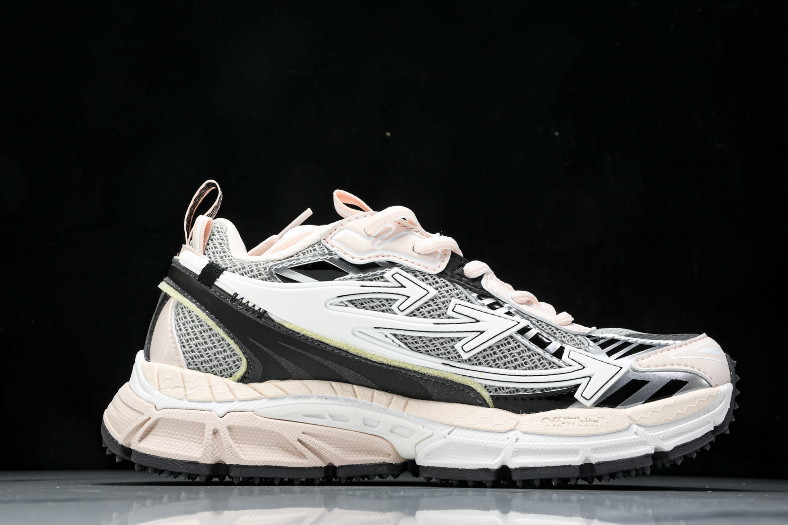  OFF WHITE 黑白三箭头登山厚底老爹鞋增高男女运动休闲鞋_14 尺寸 36 37 38 39 4