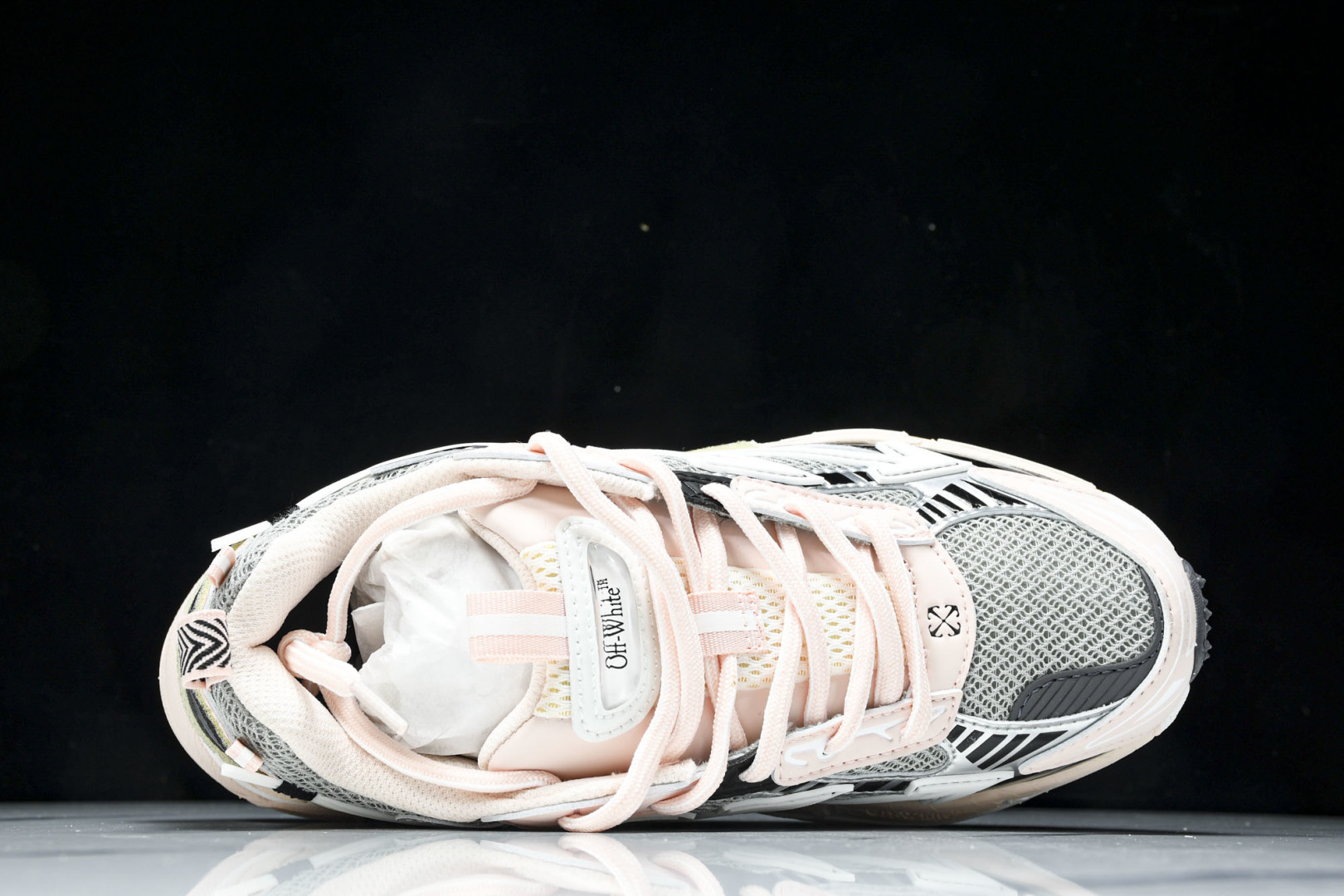  OFF WHITE 黑白三箭头登山厚底老爹鞋增高男女运动休闲鞋_14 尺寸 36 37 38 39 4