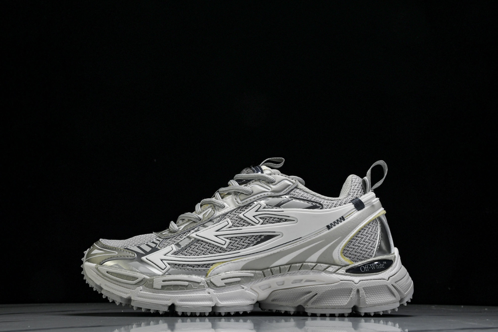  OFF WHITE 黑白三箭头登山厚底老爹鞋增高男女运动休闲鞋_15 尺寸 36 37 38 39 4