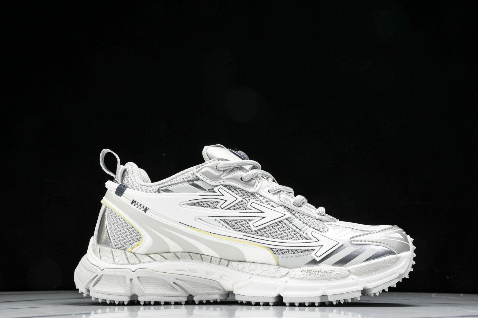  OFF WHITE 黑白三箭头登山厚底老爹鞋增高男女运动休闲鞋_15 尺寸 36 37 38 39 4