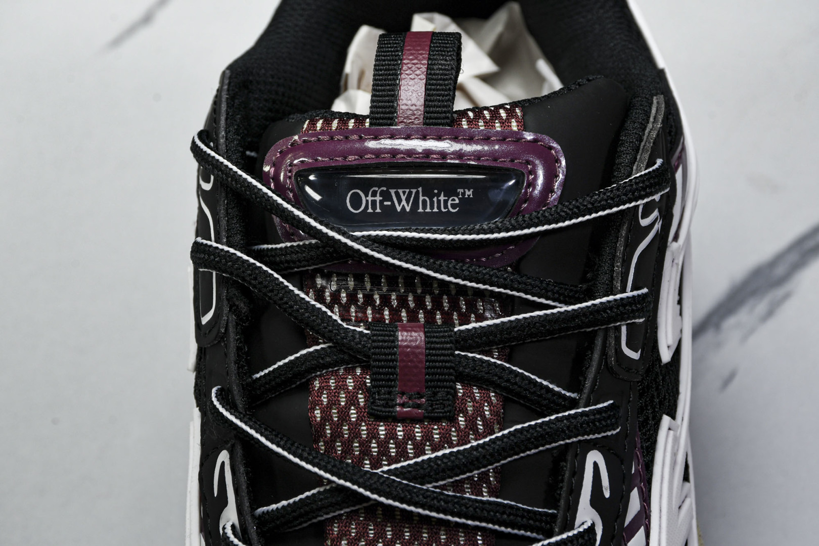  OFF WHITE 黑白三箭头登山厚底老爹鞋增高男女运动休闲鞋_18 尺寸 36 37 38 39 4