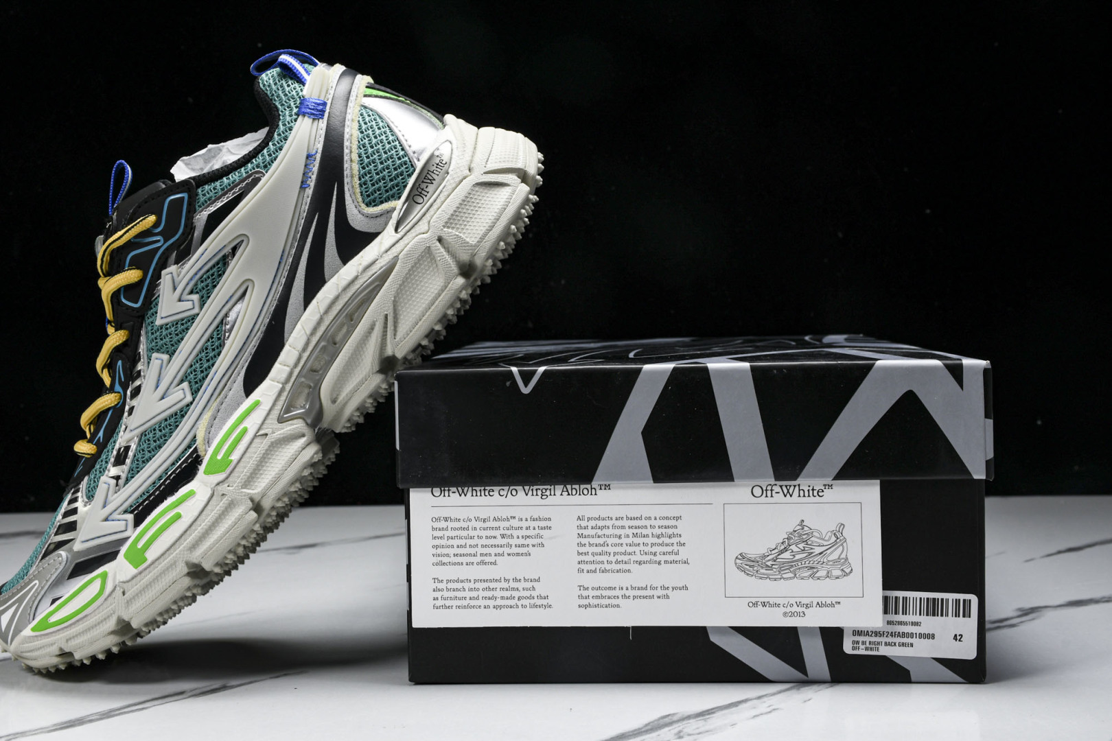  OFF WHITE 黑白三箭头登山厚底老爹鞋增高男女运动休闲鞋_21 尺寸 36 37 38 39 4