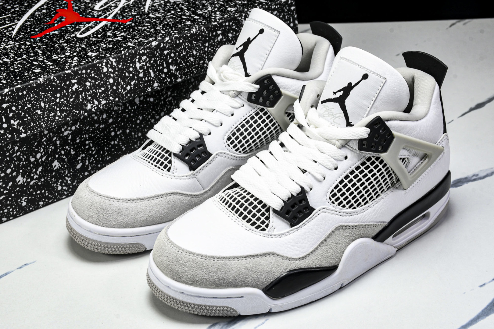  Air Jordan 4 Military Black AJ4 乔4灰黑拼接 DH6927-111 尺