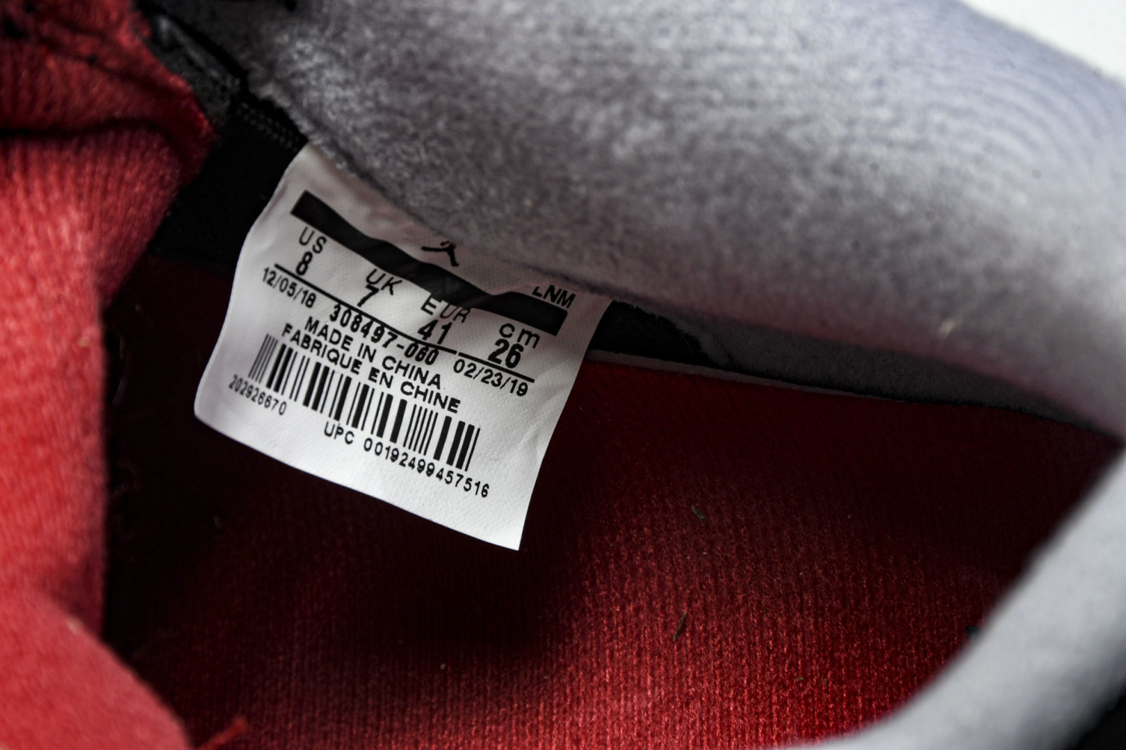  Air Jordan 4 Retro Bred AJ4 乔124元年复刻新黑红 -060 尺寸 40 