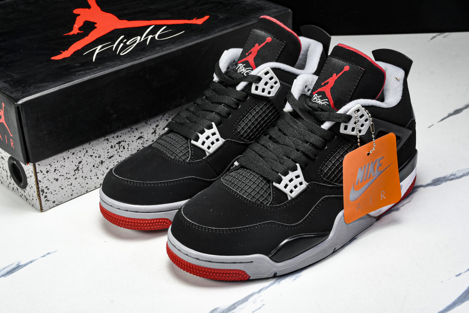 Air Jordan 4 Retro Bred AJ4 乔124元年复刻新黑红 -060 尺寸 40 