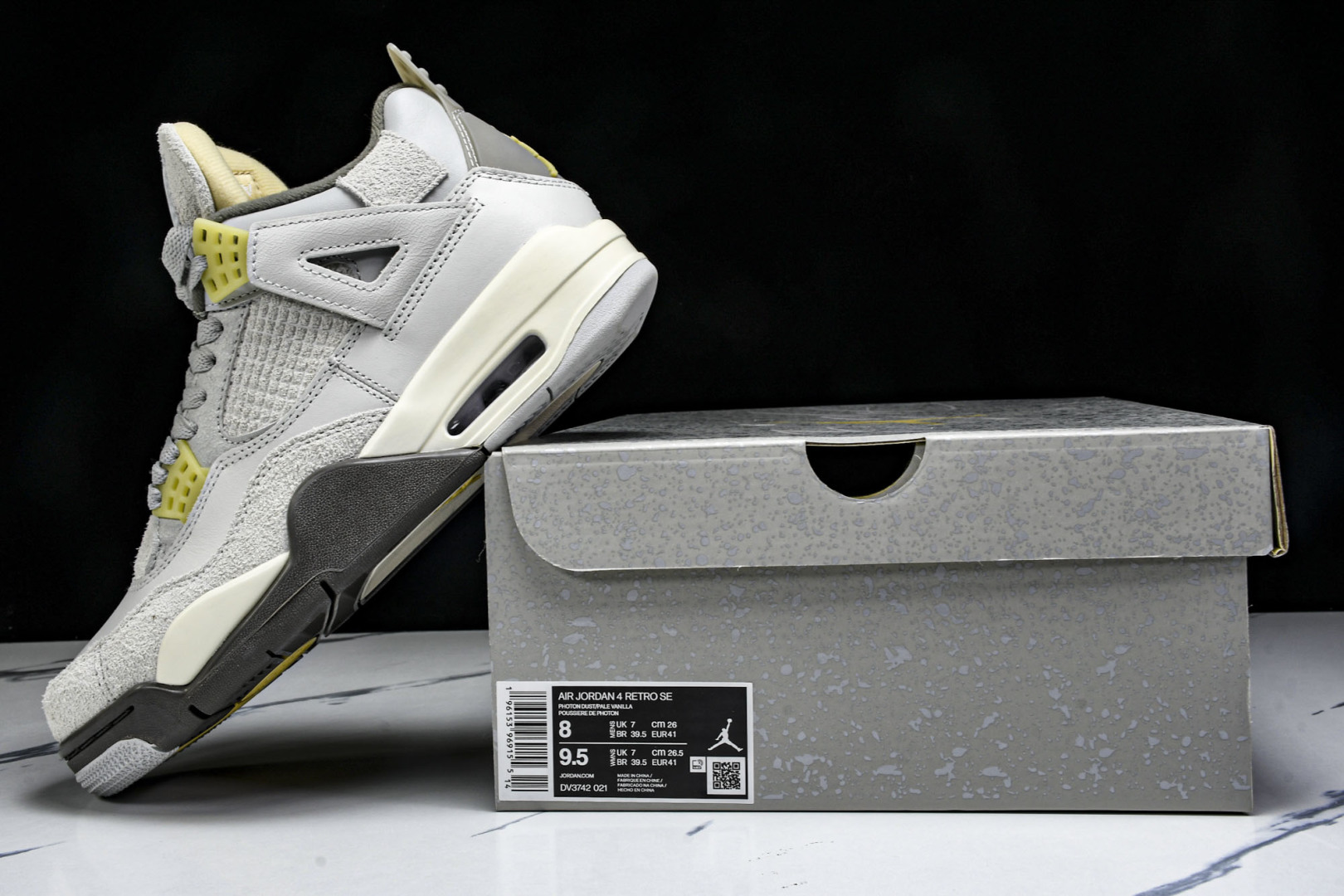  Air Jordan 4 Retro Craft AJ4 乔4灰水泥 DV3742-021 尺寸 40
