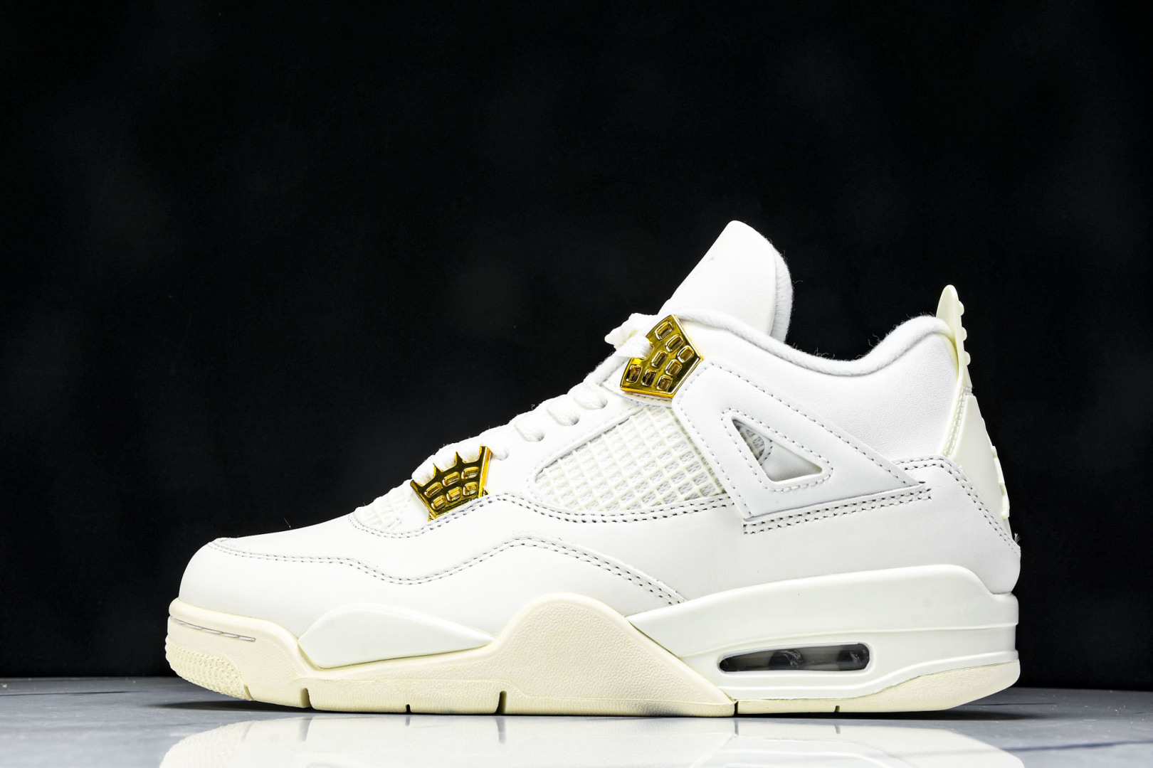  Air Jordan 4 Retro Metallic Gold AJ4 乔4米白金 AQ9129-1