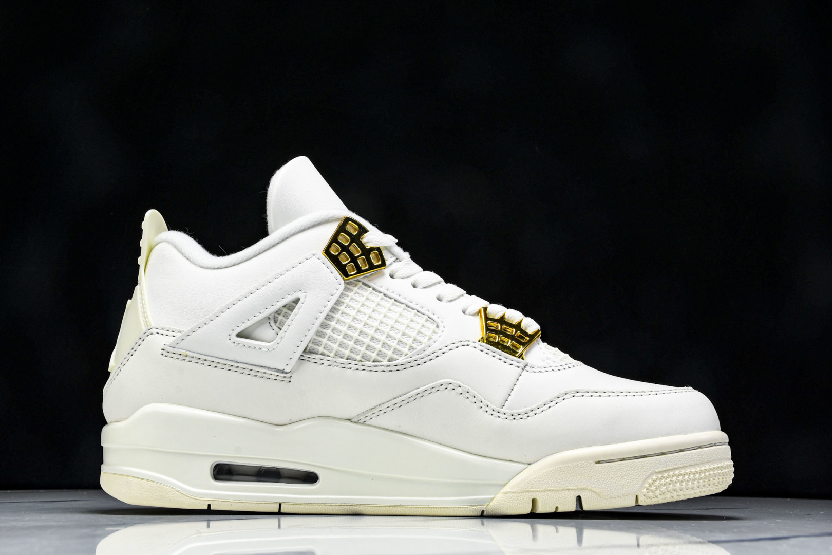  Air Jordan 4 Retro Metallic Gold AJ4 乔4米白金 AQ9129-1