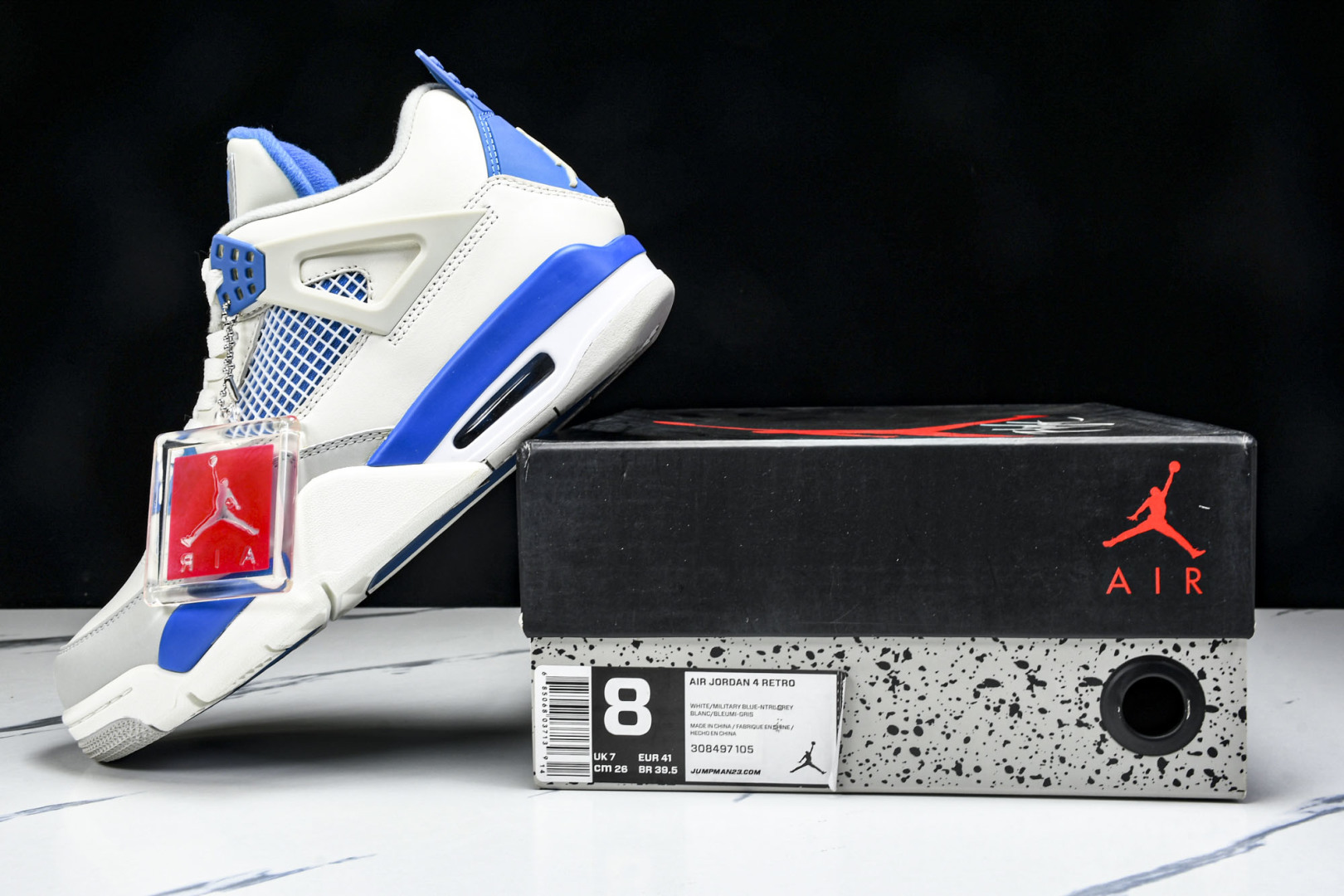  Air Jordan 4 Retro Military Blue AJ4 乔4白蓝 -105 尺寸 4
