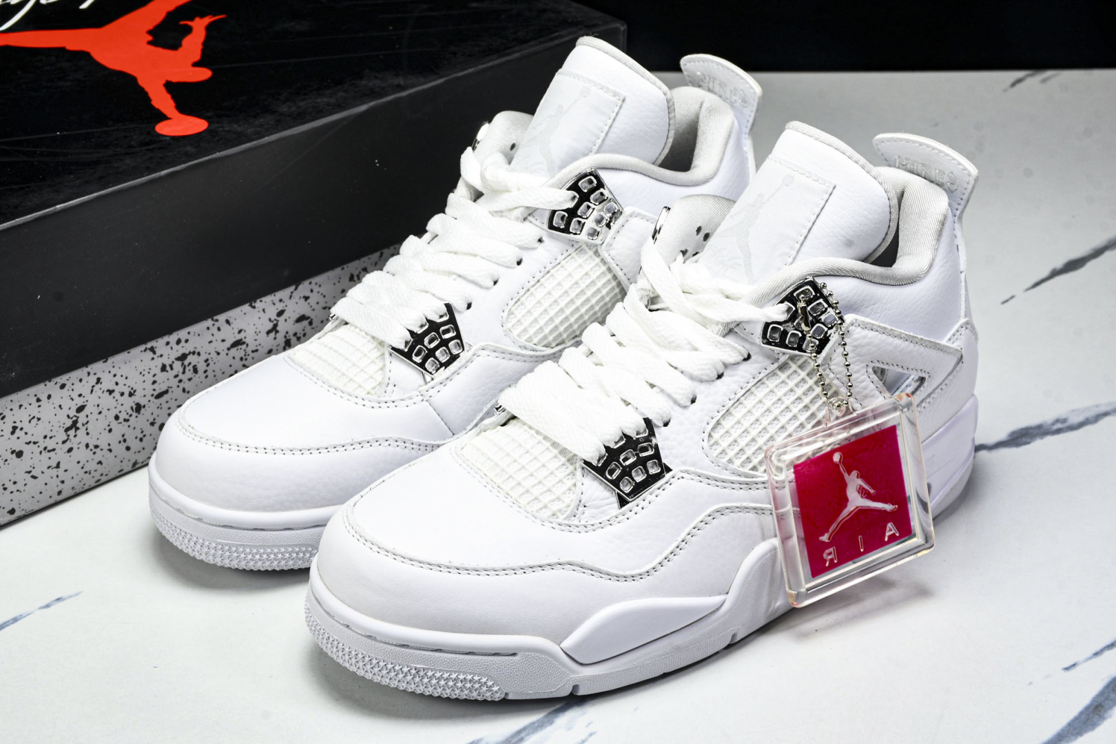  Air Jordan 4 Retro PureMoney AJ4 乔4白猫  -100 尺寸 40 4