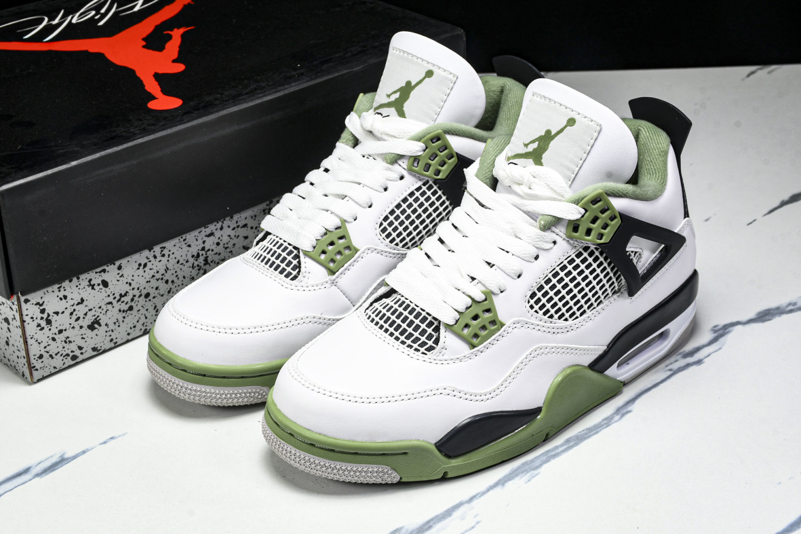  Air Jordan 4 Retro Seafoam AJ4 乔4白绿 AQ9129-103 尺寸 4
