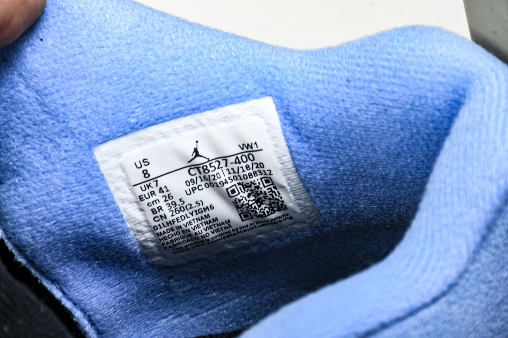  Air Jordan 4 Retro University Blue AJ4 乔4大学蓝 CT8527