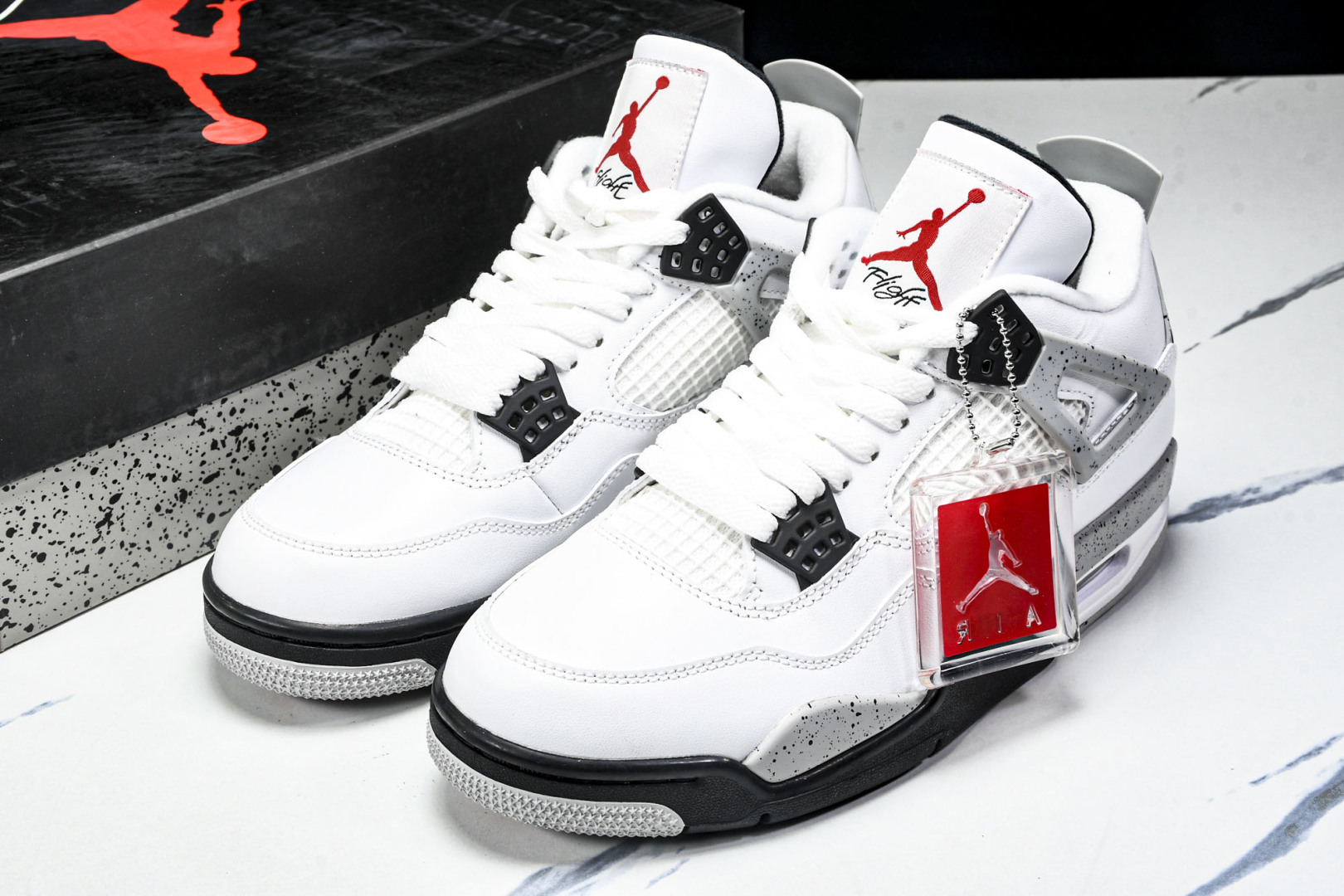  Air Jordan 4 Retro White Cement AJ4 乔4白水泥 白灰 -192 尺