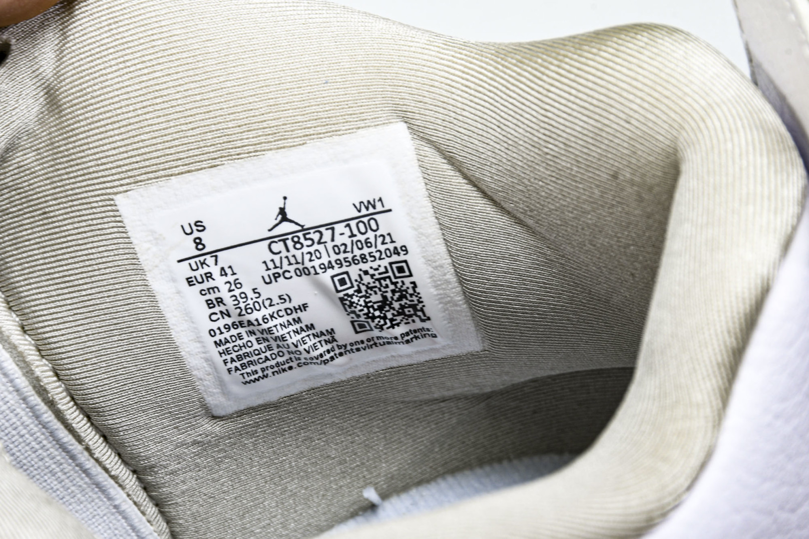  Air Jordan 4“White Oreo”AJ4 乔4白奥利奥 CT8527-100 尺寸 40
