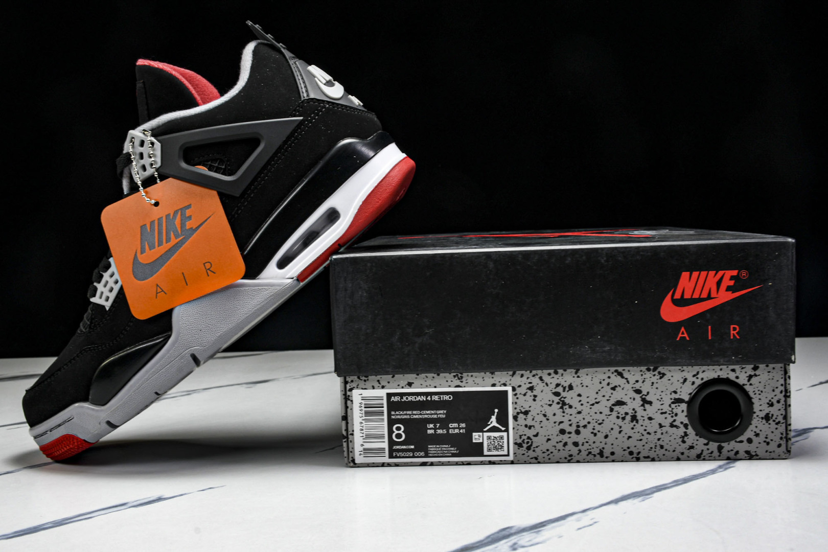  Air Jordan 4 Retro Bred Reimagined AJ4 乔4黑红 FV5029-