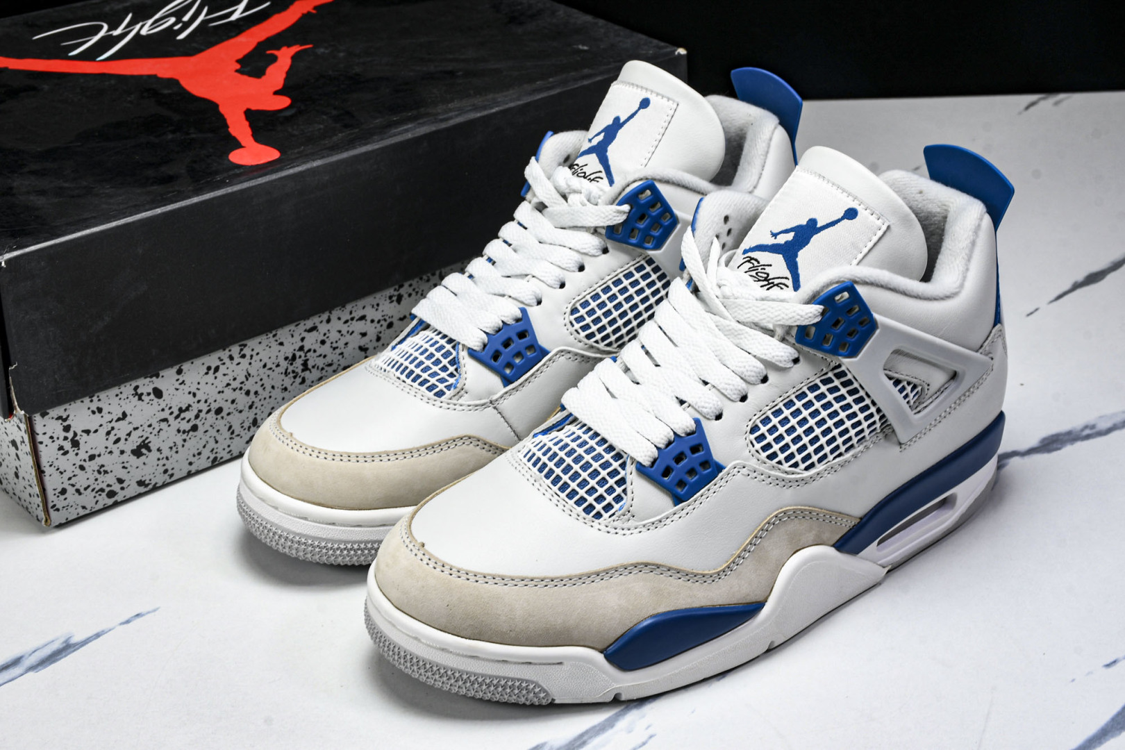  Air Jordan 4 Retro Military Blue AJ4 乔4白蓝灰 FV5029-1