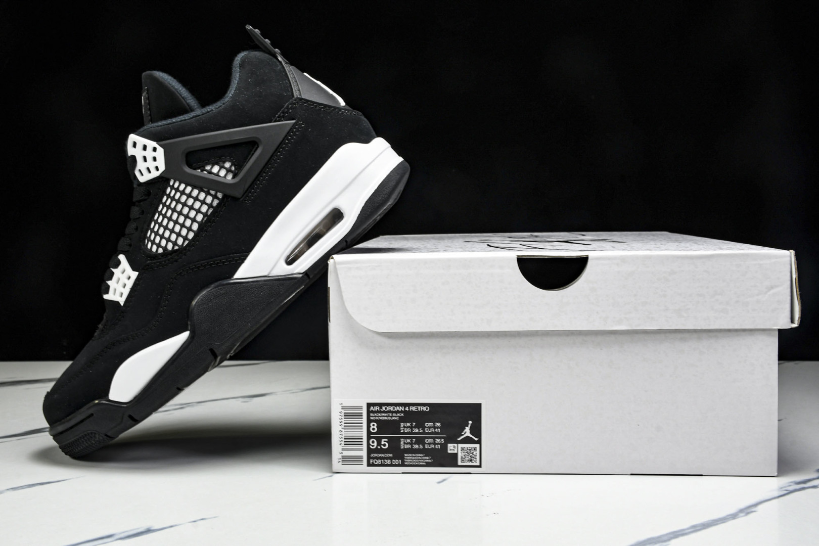  Air Jordan 4 Retro White Thunder AJ4 乔4白色雷霆 FQ8138-