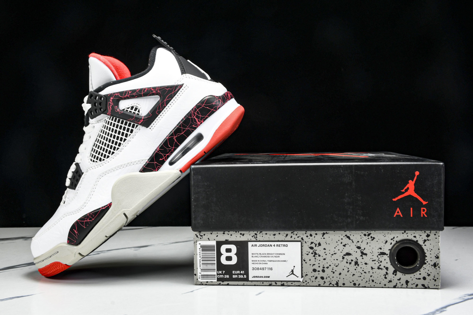  Air Jordan IV Hot Lava AJ4 乔4热熔岩 大理石花纹 -116 尺寸 40 4
