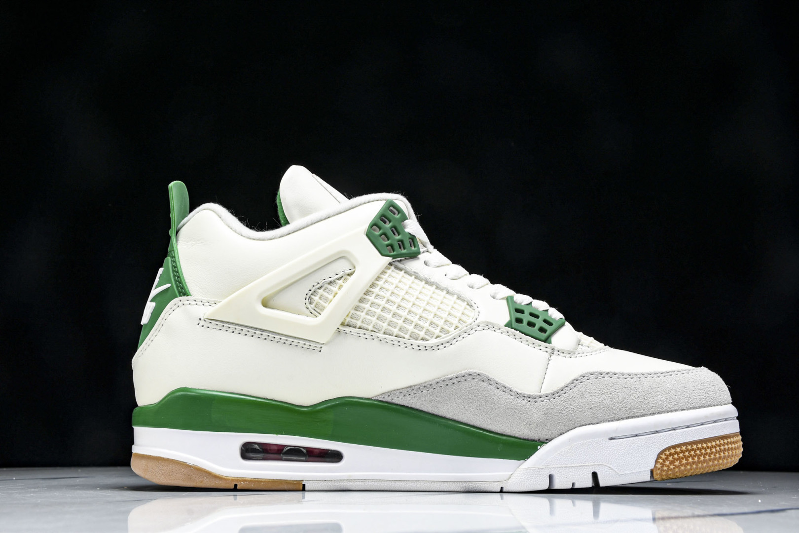  Nk SB x Air Jordan 4 Pine Green AJ4 乔4联名白绿 DR5415-1