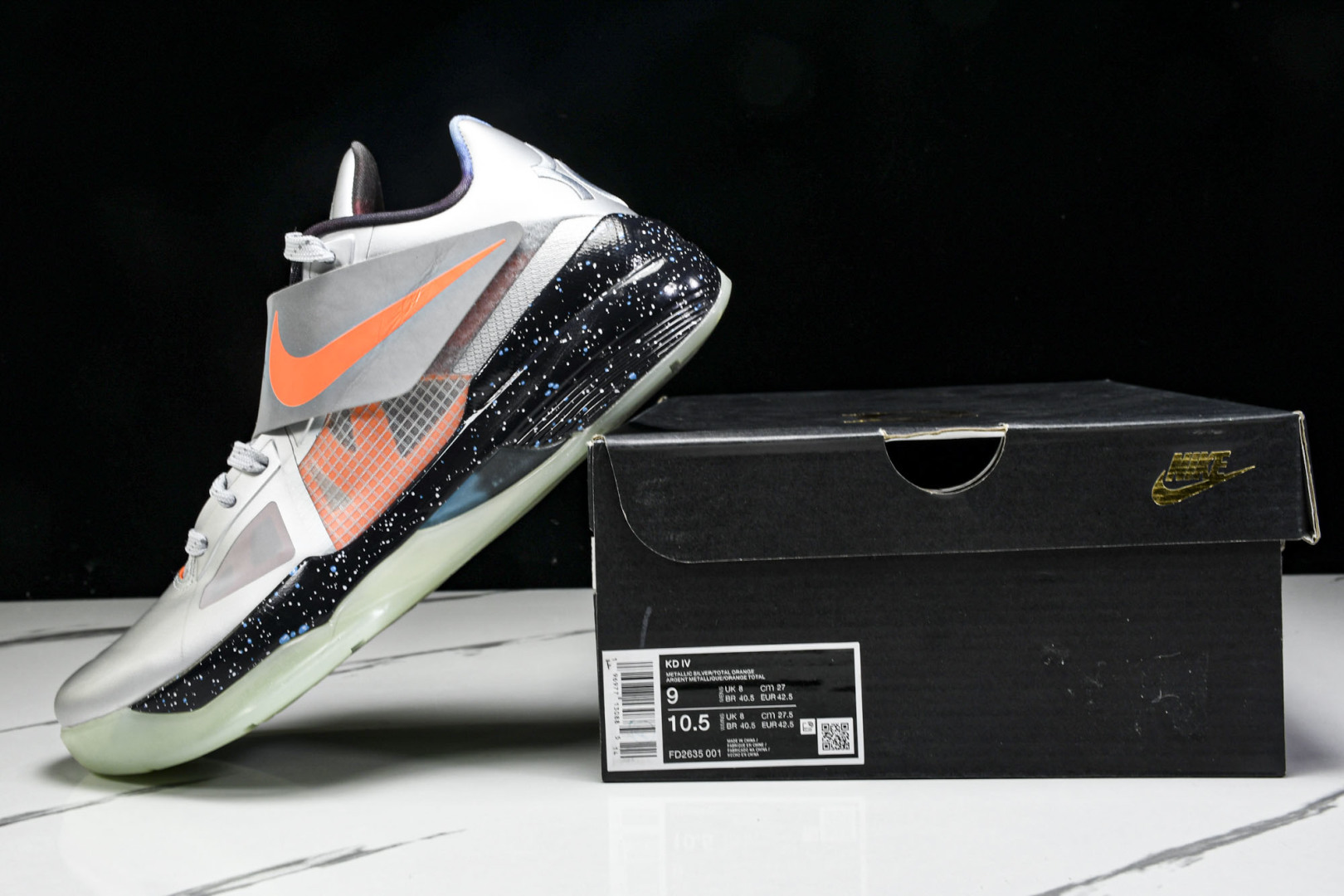  Nk KD 4 Galaxy All Star 杜兰特4代 金属银 全明星 实战篮球鞋 FD2635-