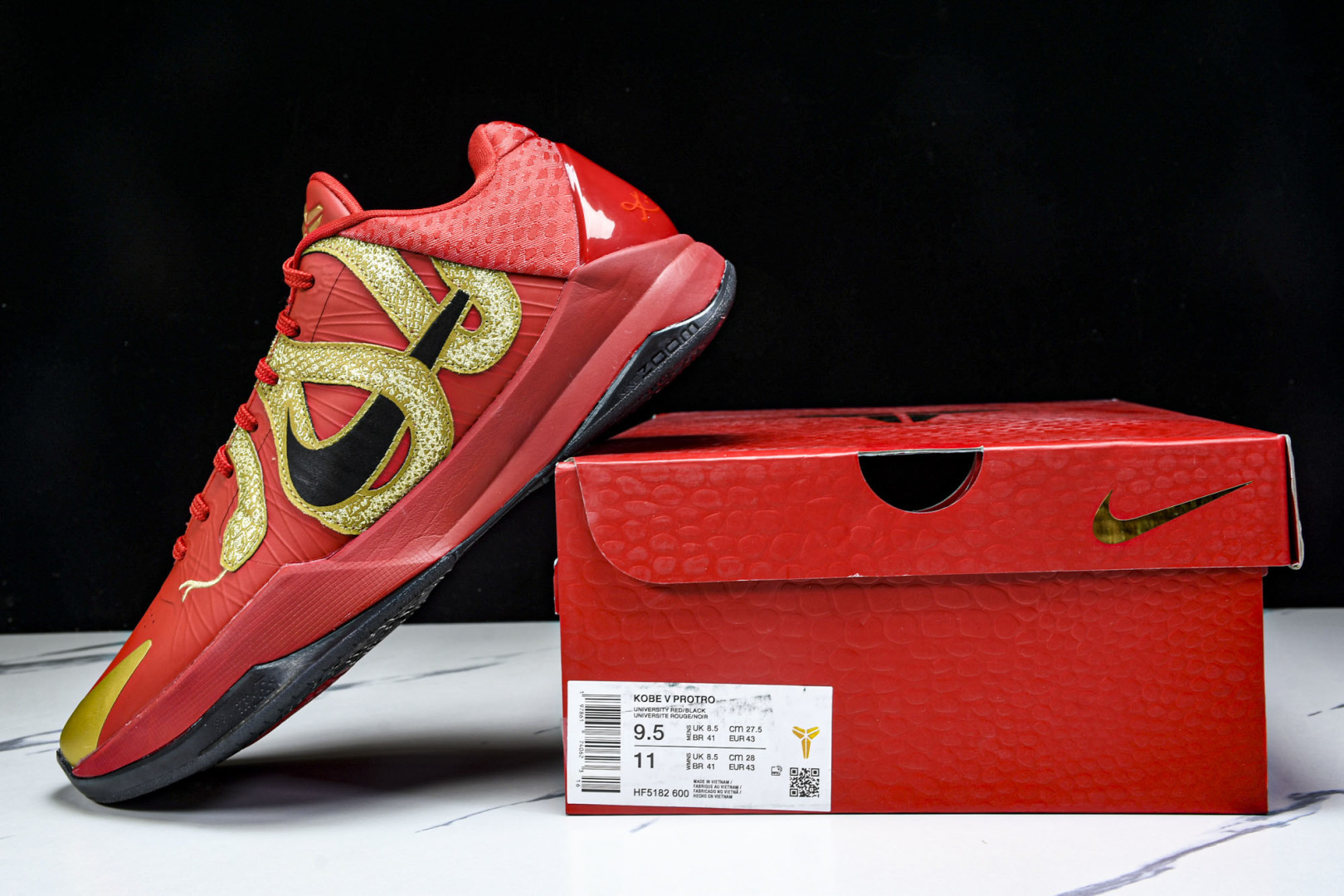  Nk Zoom Kobe V Protro 科比5 蛇年限定 复刻低帮实战篮球鞋 HF5182-600