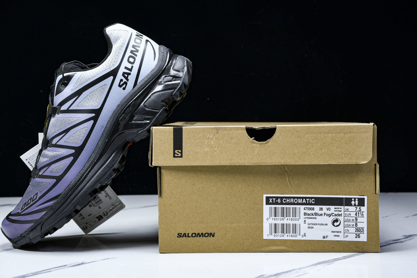  Salomon XT-6 Chromatic Blue Fog 彩色渐变蓝  尺码：36 36.5 3
